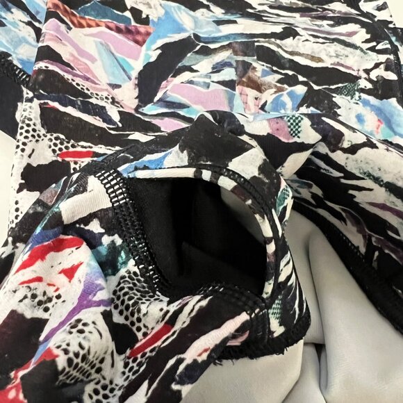 Lululemon Womens Wunder Under Hi Rise 1/2 Tight Culture Clash Multi Black size 4 - Picture 9 of 11